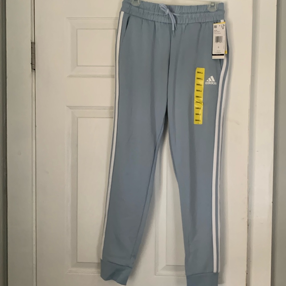 Light blue adidas pants
